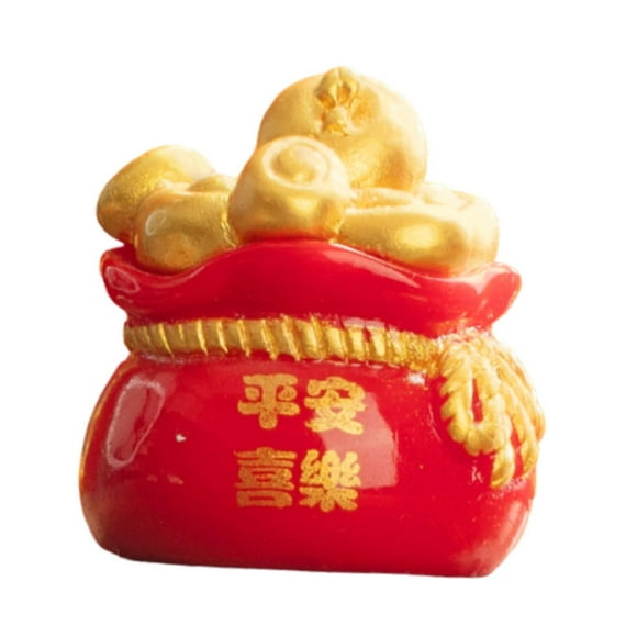 Lipstore Chinese New Year Blessing Bag Decor Crafts for Living Room Window Countertop