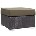 thumbnail image 4 of Modway Convene 3-Piece Rattan Aluminum Patio Sofa Set in Espresso/Mocha, 4 of 6
