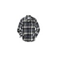 thumbnail image 1 of Aeropostale - Camisa de franela brillante para hombre, color negro, extragrande, 1 of 1