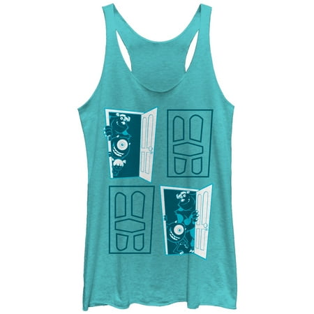 Closet Tank - Monsters Inc Women's Closet Door Portal Racerback Tank Top