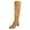 Khaki, variant on NOKIO Women'S Knee High Heeled Boots Women'S Suede Knee High Boots Up Thigh For Womens Toe Zip Squared Ladies Boots Cowboy Shoes Boots Women's Women's Boots Women'S Knee High Adjustable Riding Boots