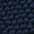 thumbnail image 6 of Bailu Chenille Bath Rug, Thick Reinforced Plush Close Knit Bath Rug, Machine Washable, 3cm Thick (Navy Blue, 17x24 inches), 6 of 7