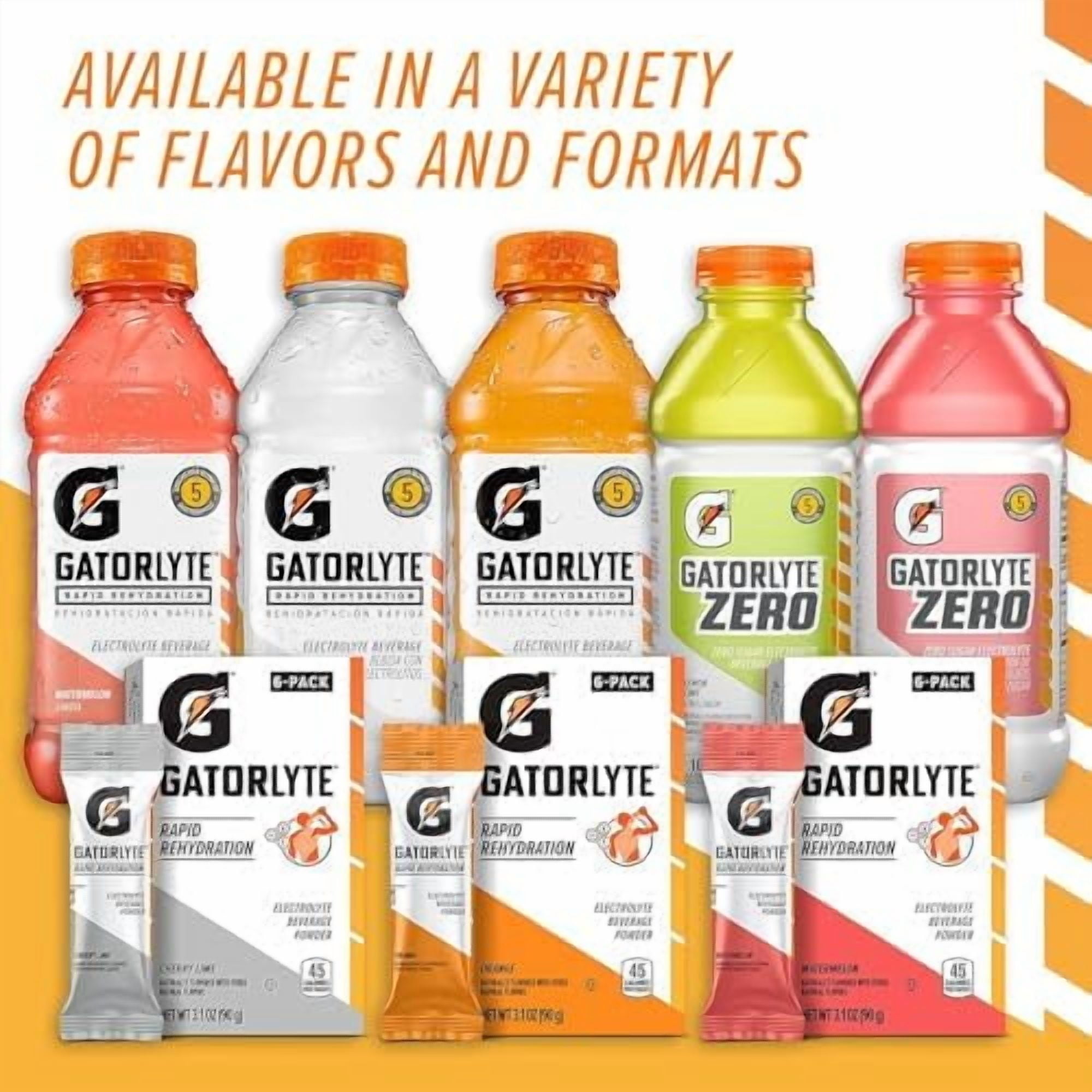 Gatorade Gatorlyte Zero Variety Pack, 20 Fl Oz (Pack of 12)