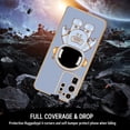 thumbnail image 5 of Galaxy S20 Ultra Case for Astronaut Stand,  for 6D Electroplated Galaxy S20 Ultra 4G/5G Phone Case,Soft TPU Protective Shockproof Flexible Samsung S20 Ultra Case 6.9 inch,Blue, 5 of 12
