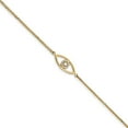 thumbnail image 2 of Real 14kt Yellow Gold Evil Eye Bracelet Charm Pendant With out Chain Mounting; for Adults and Teens; for Women and Men, 2 of 5