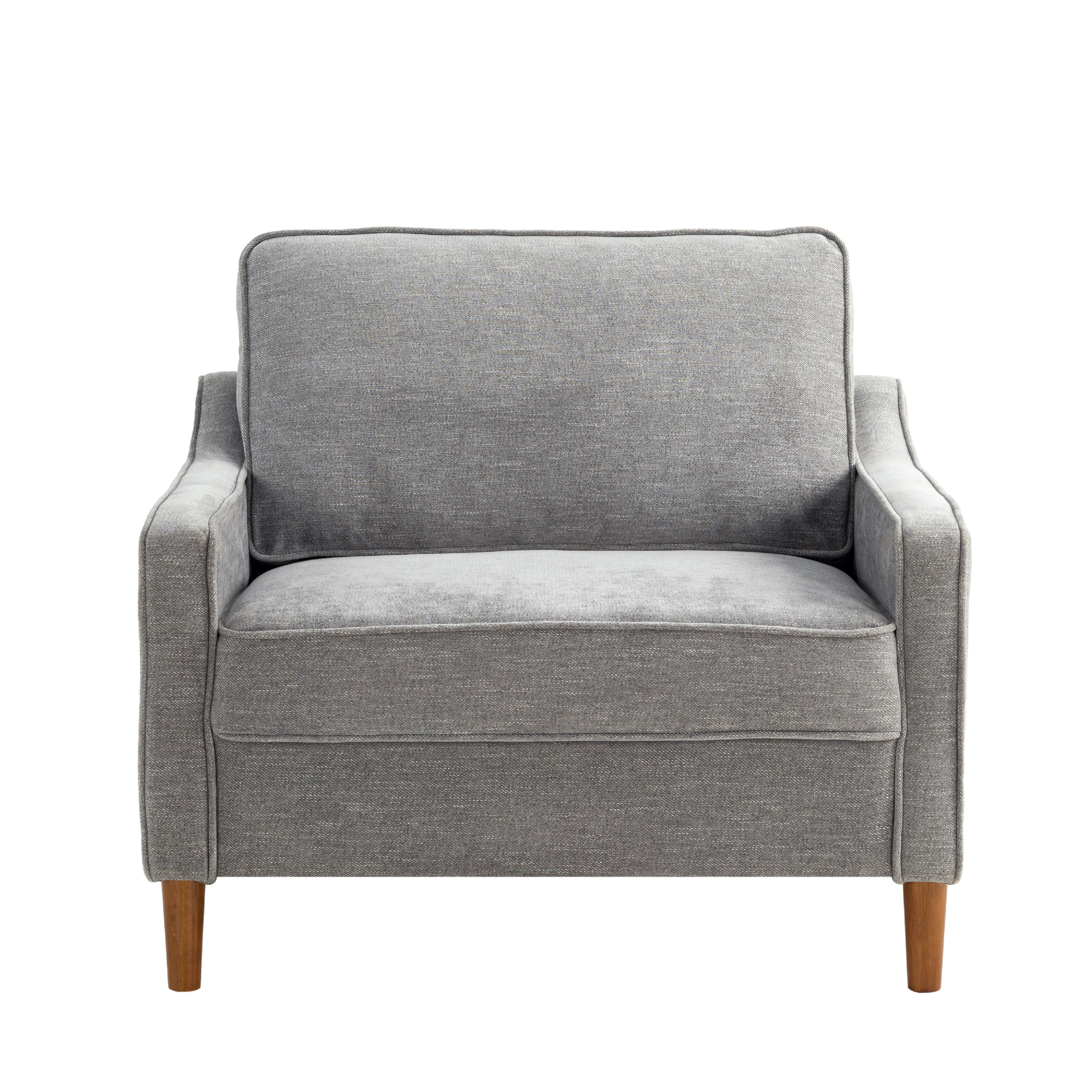 Studio Living Sanborn Modern Arm Chair, Gray Woven Fabric