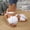 #0172-White, variant on Xucatan Women's Floral Appliqué Flat Sandals, Round Toe Open Toe Slides with Elastic Back Strap, Fabric Casual Beach Shoes, Versatile Spring Summer Footwear Gift