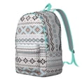 thumbnail image 2 of Unisex Bohemian Print Backpack with Front Pocket, Stylish Boho Chic Vintage Rucksack, Durable Lightweight Daypack for School College Work Commute Travel, Great Gift, 2 of 5