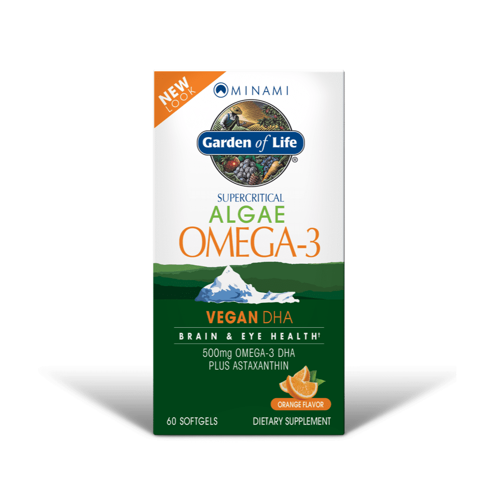 Garden of Life Minami Algae Omega3 Softgels, 500 Mg, 60 Ct Walmart