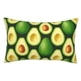 thumbnail image 1 of Bingfone Avocado for Double-Sided Plush Throw Pillow Cover, Pillow Protector with Hidden Zipper, Cushion Protector Home Decoration (Without Pillow Core)-16"x24", 1 of 6