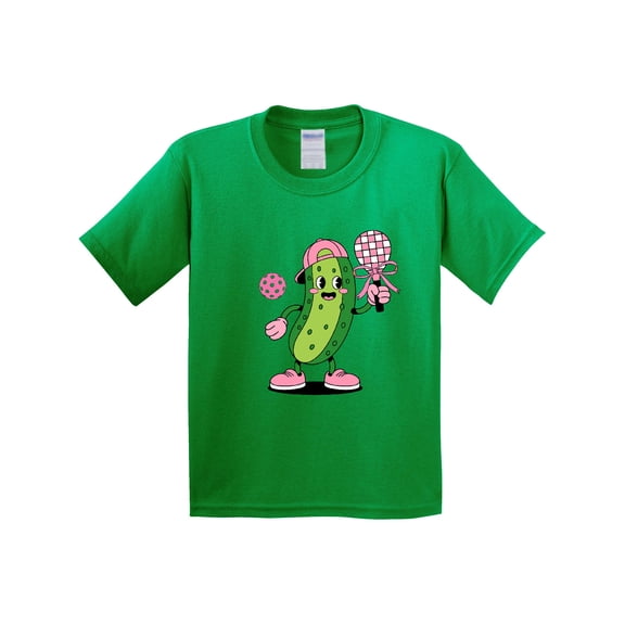 Inktastic Pickleball Cute Girly Pickle Youth T-Shirt