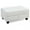 White, variant on Glory Furniture Revere Faux Leather Ottoman in Black