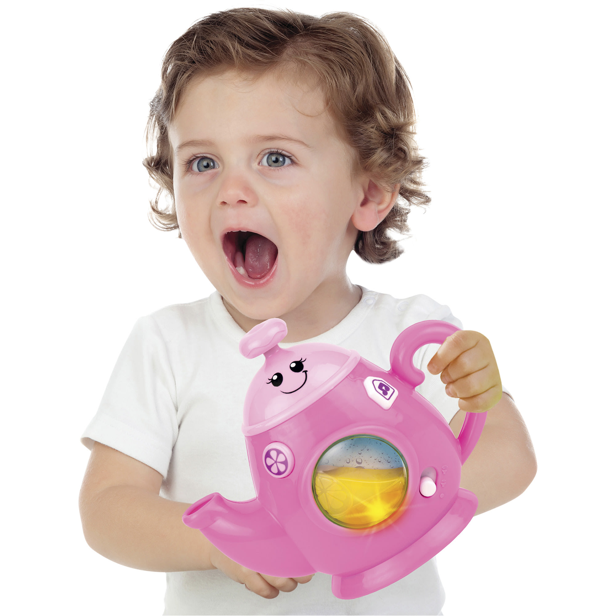 Winfun: Mycook Master - Toast 'N Fun Tea Set - Pink - Lights & Sounds, Tea Pot, Pop-Up Toaster, Food Accessories & Cups, Toddlers & Kids Ages 18mo+