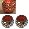 thumbnail image 4 of Mosaic Glass Candle Holder, Glass Tea Light Stand Decorative Practical  For Parties, 4 of 8