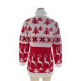 thumbnail image 4 of Suéter Suéteres básicos para mujer Casual Snowflake Fawn Pattern Traje de vacaciones (Mujer-M) Cgtredaw Blanco mujer T M para Mujer, 4 of 8