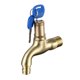 thumbnail image 1 of Grifo monomando para fregadero de cocina y baño, con llave de bloqueo, de cobre, antirrobo para exteriores, color dorado, 1 of 5