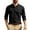 Black, variant on Mens T Shirts Long Sleeve Striped Jacquard Woven Turn Down Collar Beach Tops,Black,XS
