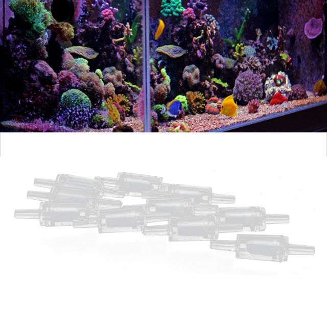 Domqga Fish Tank Light Bar Submersible Underwater Clip Lamp One Way Air Pump Check Valves Plastic Non‑Return Check Valve
