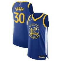 Men's Nike Stephen Curry Royal Golden State Warriors Authentic Jersey - Icon Edition