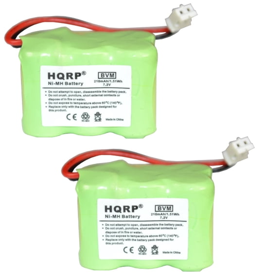 HQRP 2-Pack Battery Compatible with SportDOG SDT00-11911, 650-104, DC-23, Kinetic MH250AAAN6HC Sport Dog Remote Training Transmitter Replacement