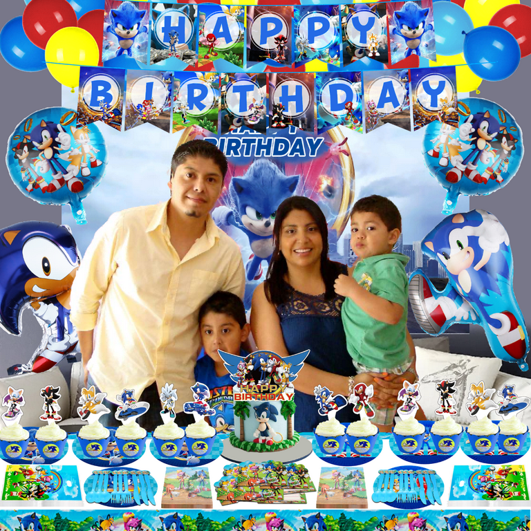 Buy Sonic Birthday Party Decorations, Sonic Party Supplies For