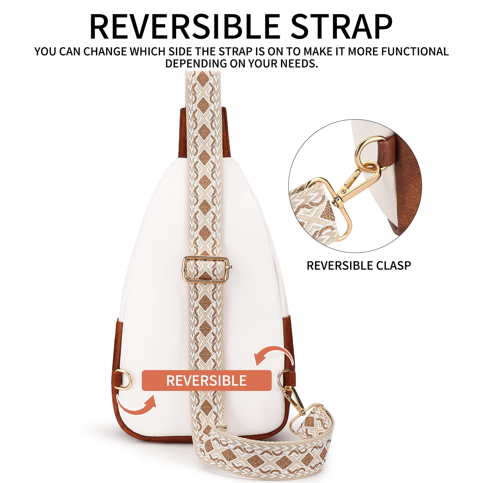 Falan Mule Sling Bag Crossbody Bags for Women Fanny Packs for Women Chest Bag for Work Shopping