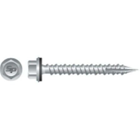 

Strong-Point PGA1032 10-14 x 2 in. Unslotted Indented Hi-Hex Washer Head Screw with Shoulder and EPDM Bonded Washer Strong Shield Coated Box of 2 000