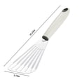 thumbnail image 3 of Espátula de acero inoxidable para freír pescado Espátula para carne Espátula de cocina con filtración inclinada Espátula para cocinar Espátula multiusos para filtrar aceite Espátula para el Akmoler, 3 of 8