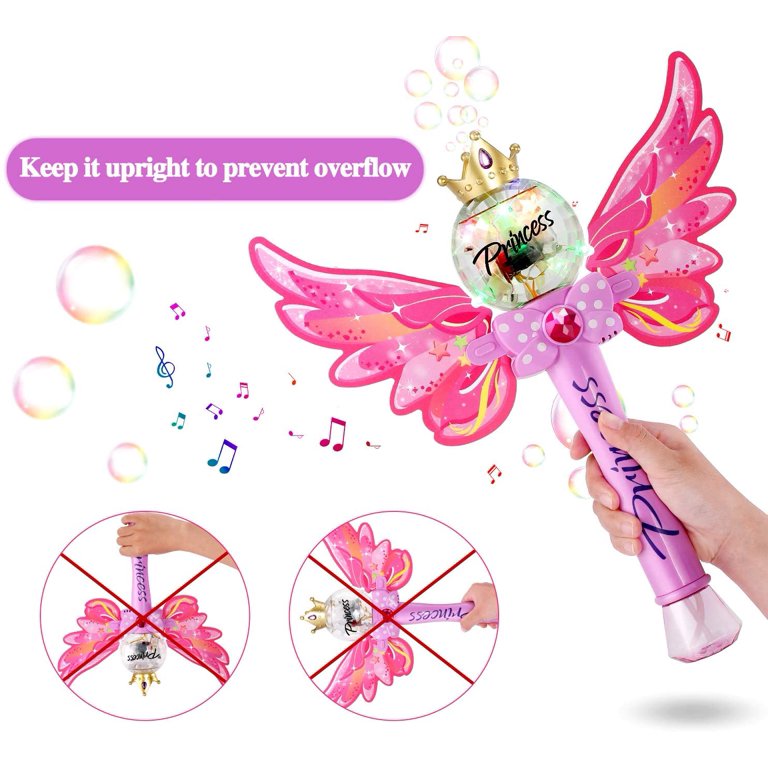 Beautiful Electric Princess Bubble Wand Stick Toy - China Magic