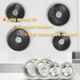 AcserGery Stove Burner Drip Pans for Whirlpool 4 Pack