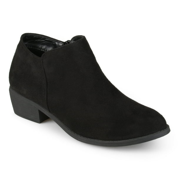 red wide width booties