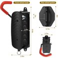 thumbnail image 2 of WWS-Swivel Bike Wall Mount - Vertical Garage Storage Bike Hook -150 Degrees Swing Durable Space Saving Bike Rack, Red, 2 of 4