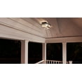 thumbnail image 2 of Urban Ambiance Luxury Coastal Outdoor Ceiling, Size: 5-1/2"H x 12-3/8"W, with Farmhouse Style Elements, Stainless Steel Finish and Clear Flat Shade, UHP1133, 2 of 4