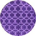thumbnail image 1 of Ahgly Company Indoor Round Oriental Purple Industrial Area Rugs, 8' Round, 1 of 4