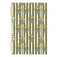 thumbnail image 7 of FORMRS 1-Subject Spiral Notebook 8" x 5" College Ruled 60 Refillable Sheet A5 Hard Cover, Green Stripe Flowers, 7 of 7