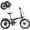 Blue, variant on ROCKBROS SKN Folding Bike 20" Sports City Racing Bike Hight-Carbon Steel 7-speed SHIMANO SL-RV300 Mechanical Disc Brakes Folding Bicycle