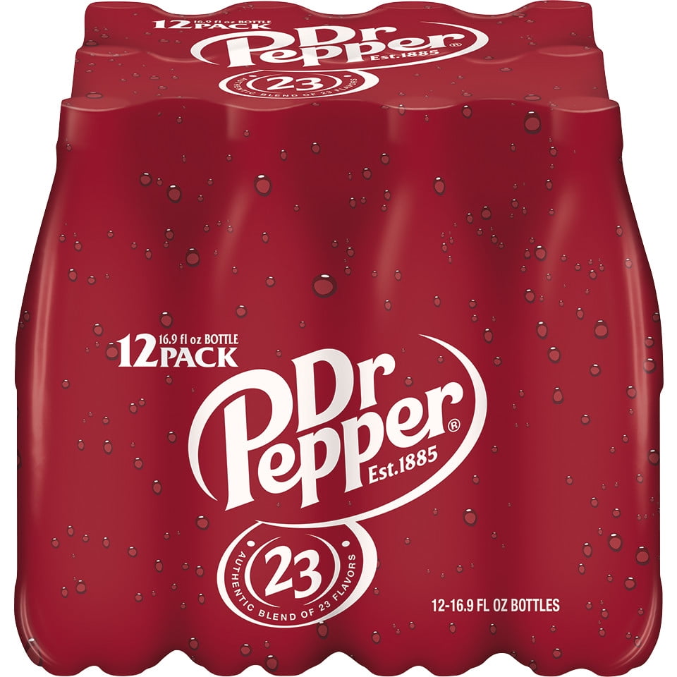 Dr Pepper Soda, .5 L bottles, 12 pack