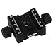 thumbnail image 3 of Haoge CP-50BII 50mm Subtend Double Dual Quick Release Clamp for Arca Swiss RRS Benro Rail Plate Nodal Slide, 3 of 4