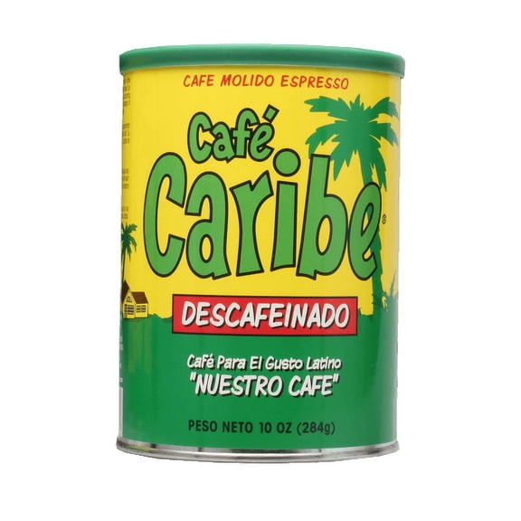 Cafe Caribe Coffee for the Latin Taste Decaffeinated Dark Roast Espresso Coffee