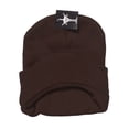 thumbnail image 2 of Cuffless Beanie Visor Cap, Brown, 2 of 2