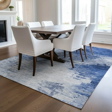 Addison Rugs Chantille Indoor/Outdoor Transitional Modern Blue Washable Rectangle Rug, 2'6" x 3'10"