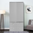 thumbnail image 2 of Sarah Modern Wood Double Sliding Door Armoire, 2 of 2