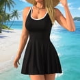 thumbnail image 4 of Women's Athletic Dress Mini U Neck Sleeveless Built In Shorts With Pockets Tennis Graduation, 4 of 8