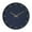 Dark Blue Numberless Solid Round 20" x 3" x 20", variant on CosmoLiving by Cosmopolitan 20" Black Glass Numberless Wall Clock with Gold Accents