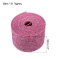 thumbnail image 2 of Unique Bargains 2 Inch x 11 Yards Jute Crafts Party Wrapping Decoration Burlap Fabric Ribbon Pink, 2 of 6