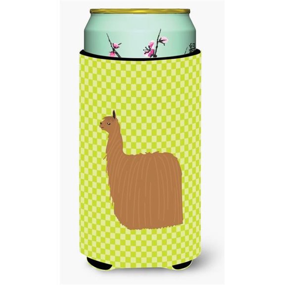Alpaca Suri Green Tall Boy Beverage Insulator Hugger