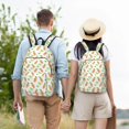 thumbnail image 4 of Xecao Vegan Fruit Carrot Canvas College Laptop Backpack, a durable rucksack designed for both men and women, ideal for travel, school, and daily use-Medium, 4 of 5