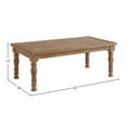 thumbnail image 2 of Intercon-Turned Leg Coffee Table, 52x28 in Sandwash, 2 of 2