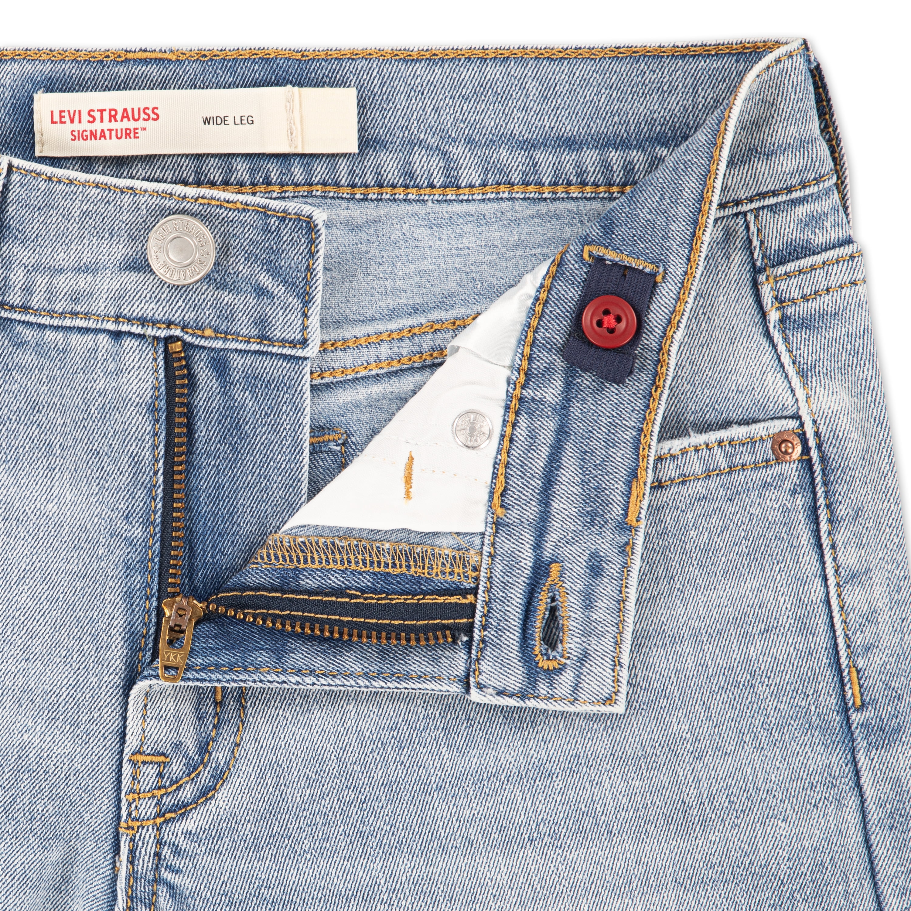 Levi Strauss Signature Girls Wide Leg Jeans, Sizes 5-18