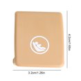 thumbnail image 4 of Tapa Montaje Isofix para Trasero V90 XC40 XC60 S60 S90 (marrón), 4 of 4